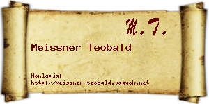 Meissner Teobald névjegykártya